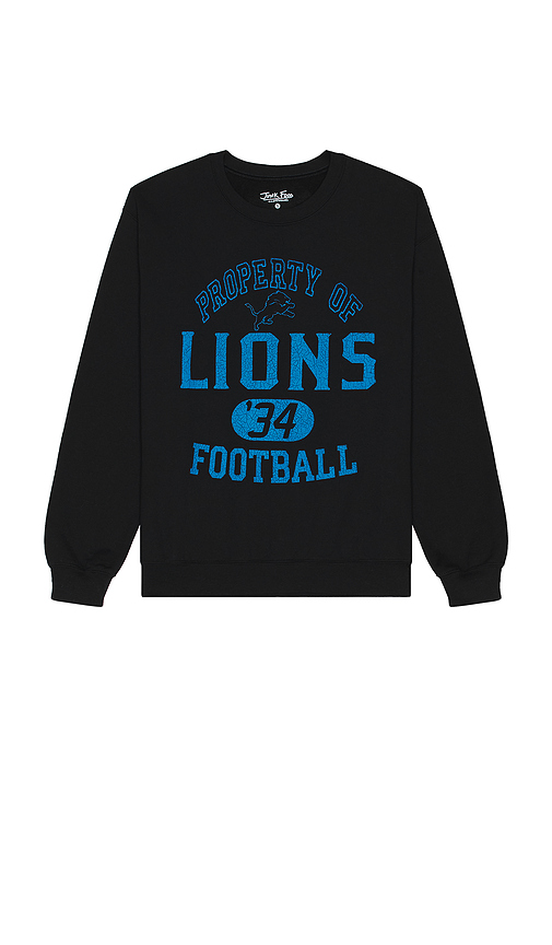 Junk Food Lions Property Crew Fleece Sweatshirt in Red. - L also in XS, S, M, XL/1X