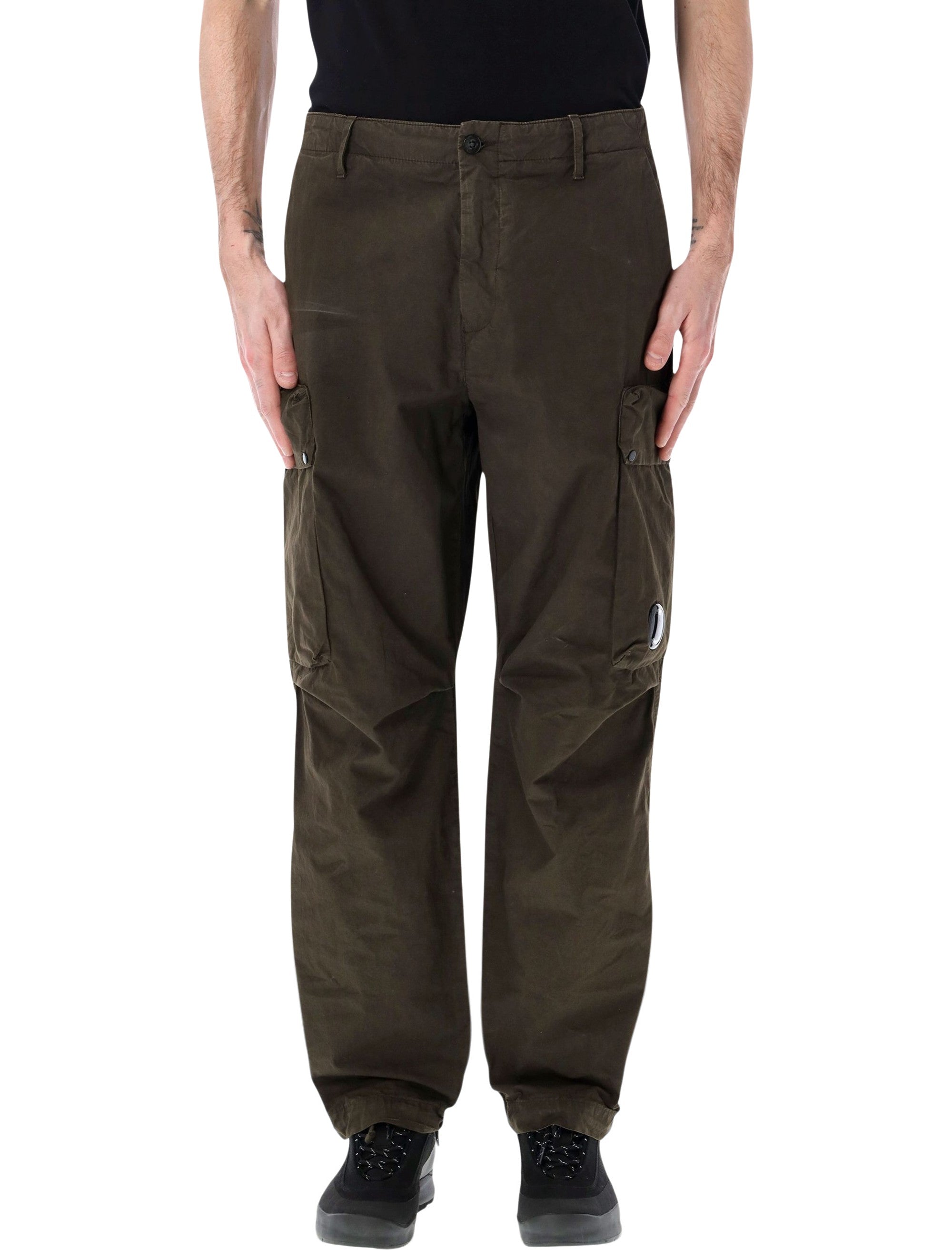 C. p. Company Men's Regular Fit Cargo Pants with Adjustable Cuffs - Size 48