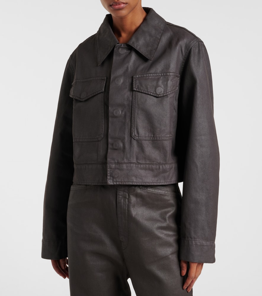 Cropped cotton jacket