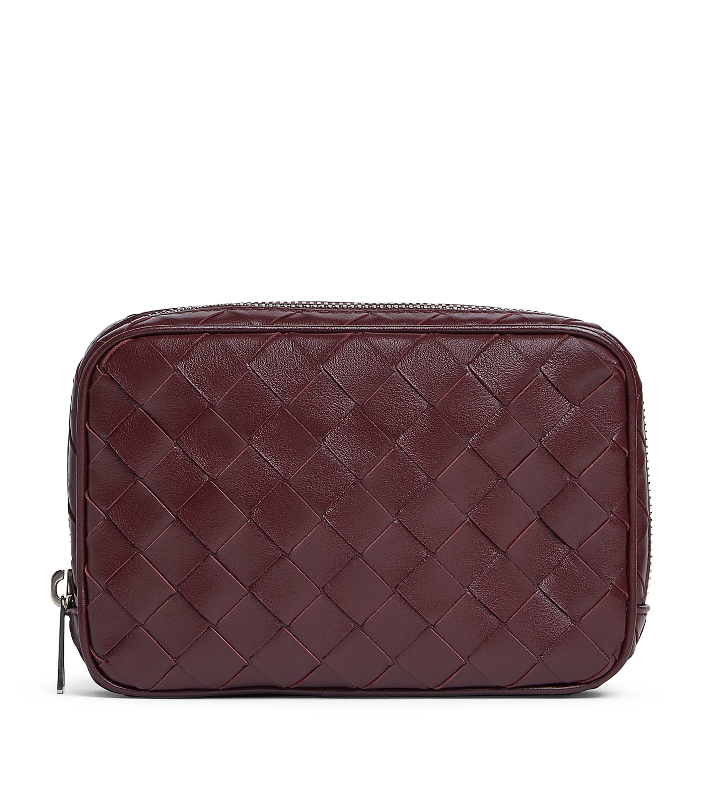 Leather Intrecciato Pouch