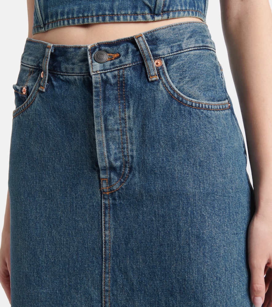 Wardrobe. NYC Denim maxi skirt