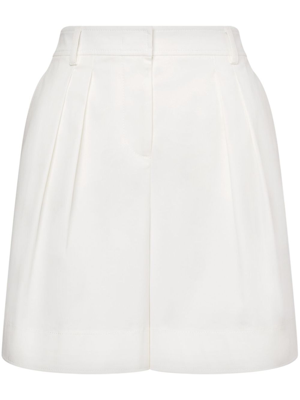 Pleat-detailing shorts - White