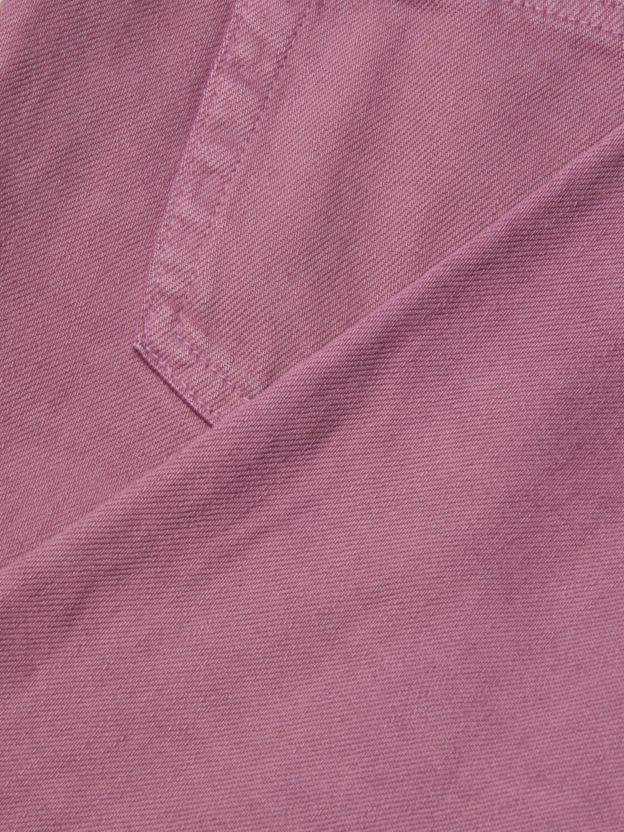 Nevia Slouchy Straight-Leg Jean In Dusky Orchid Destruct