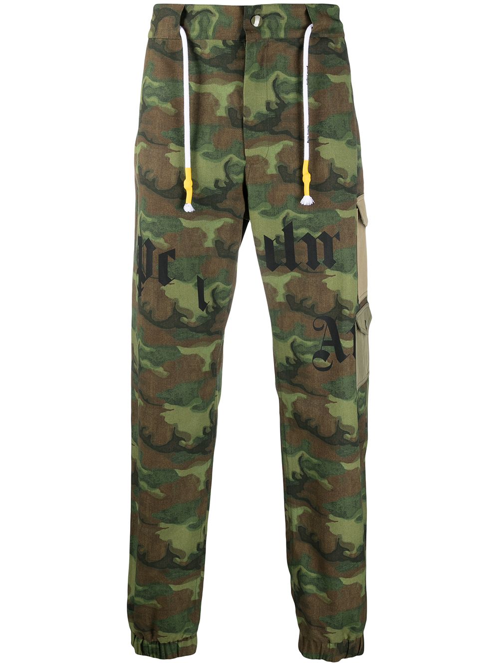 Camouflage-print cargo trousers