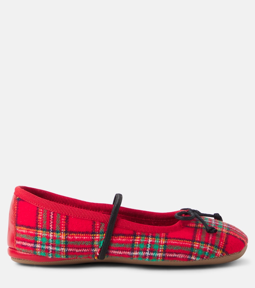 PèPè Lana plaid ballet flats