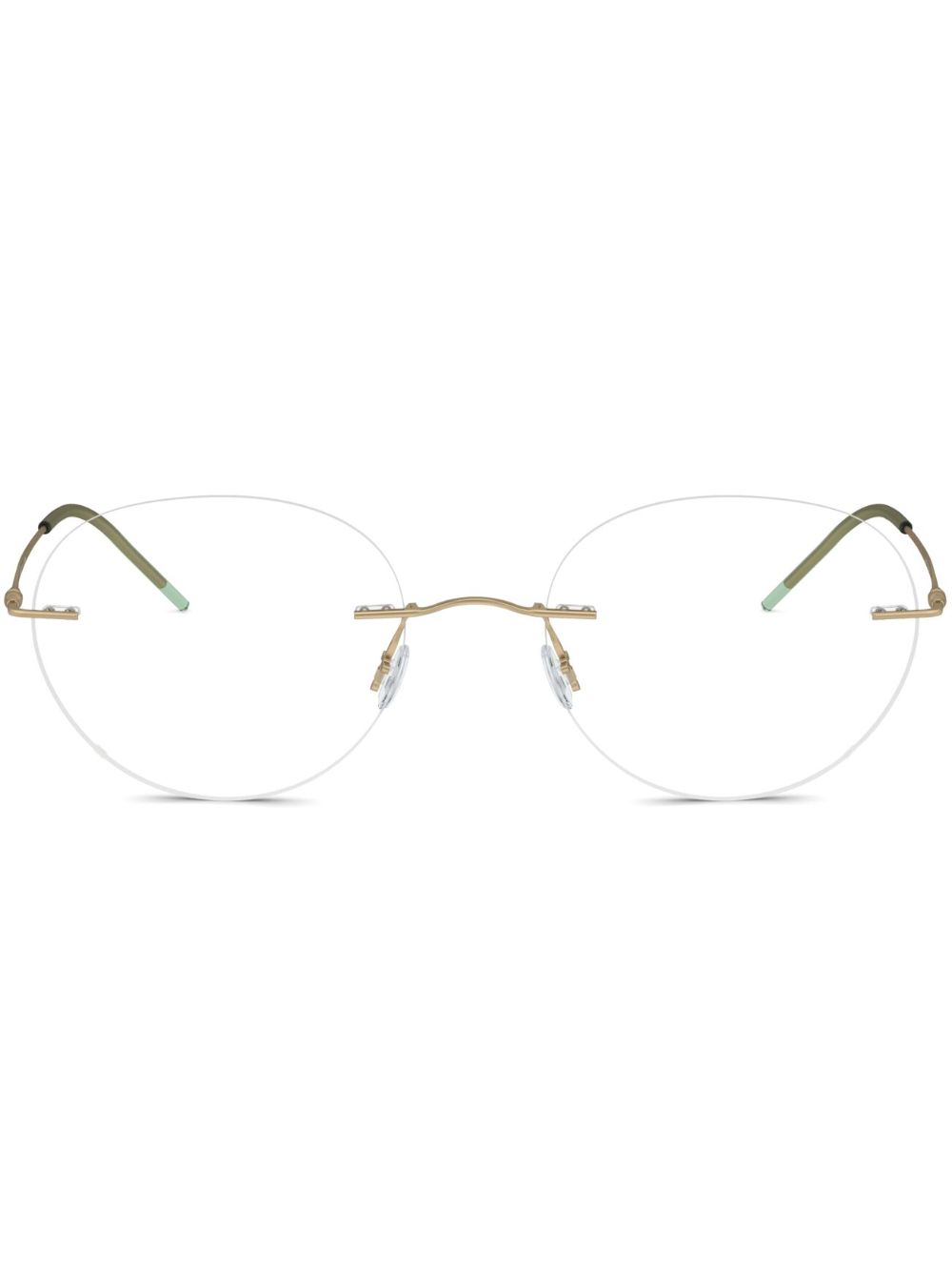 Rimless round-frame glasses - Gold