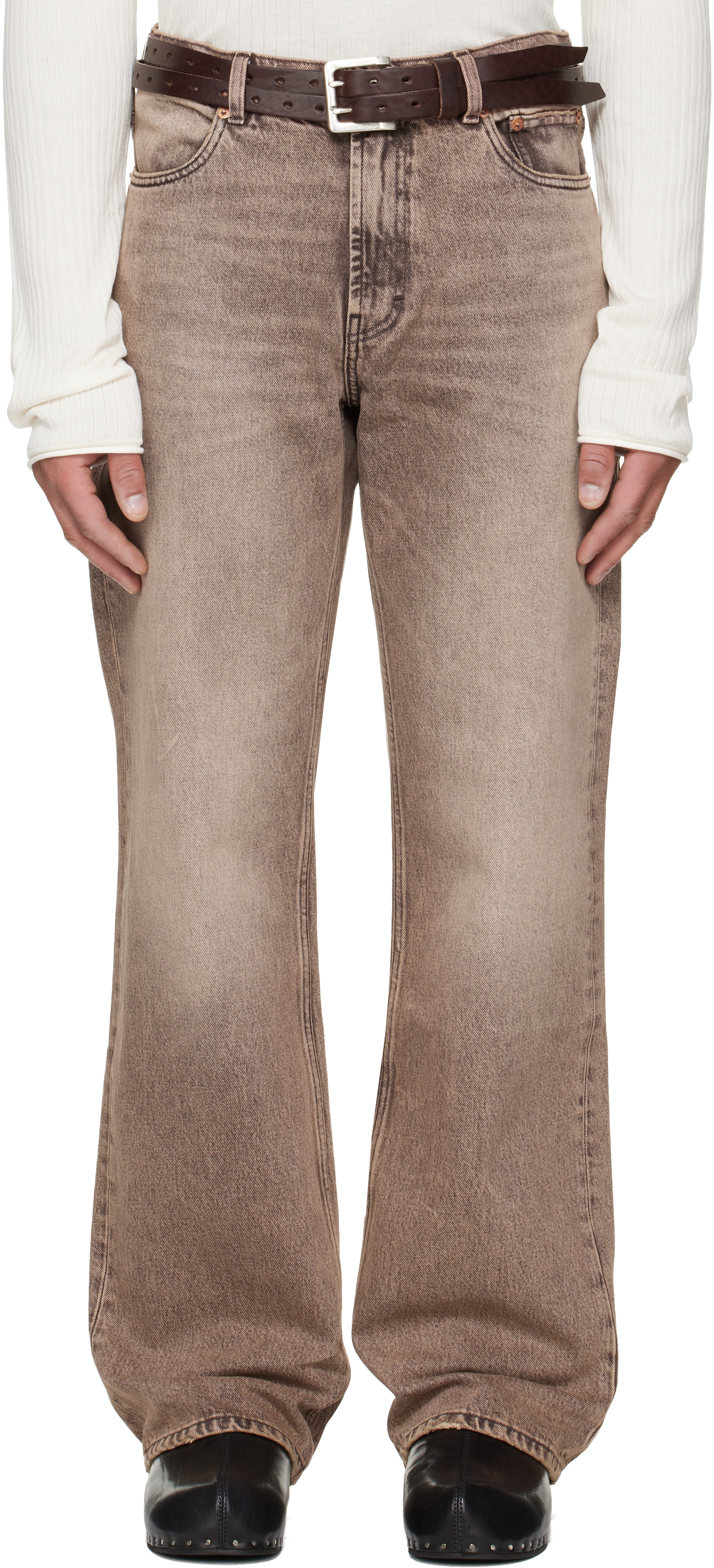 Tan Carlson Cut Jeans