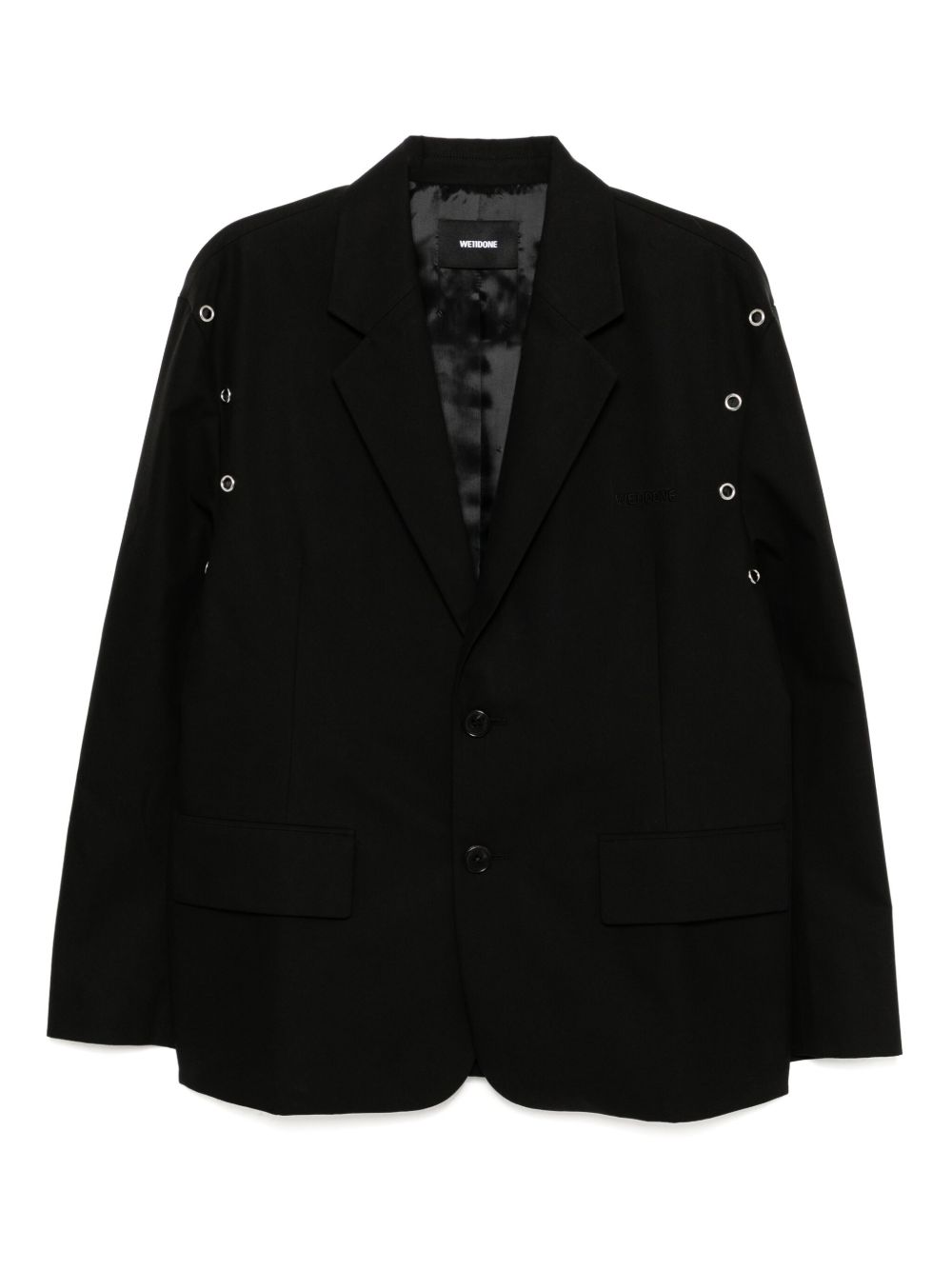 We11done eyelet blazer - Black