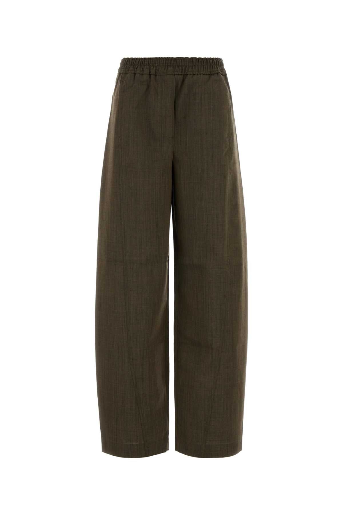 Wool Trousers — Brown