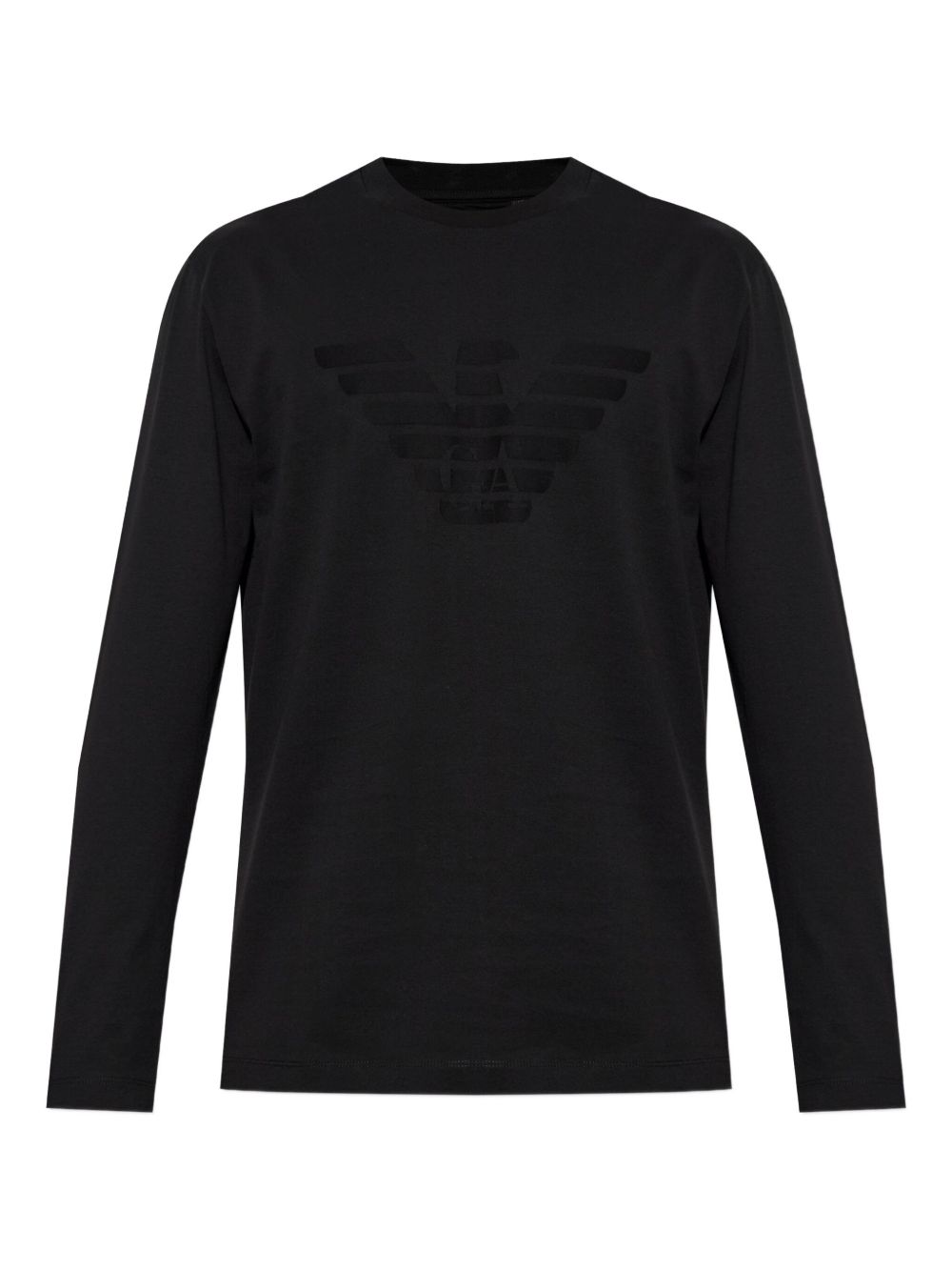 Eagle-emblem long-sleeve T-shirt - Black