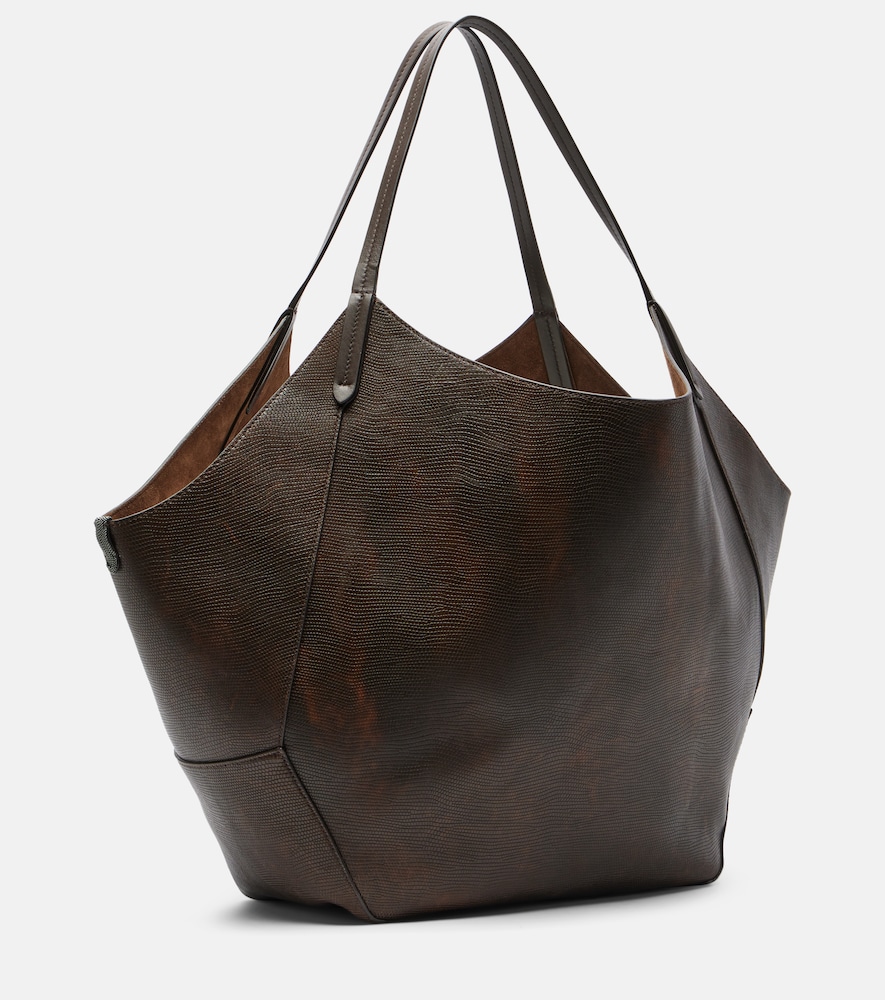Monili Medium reversible leather tote bag
