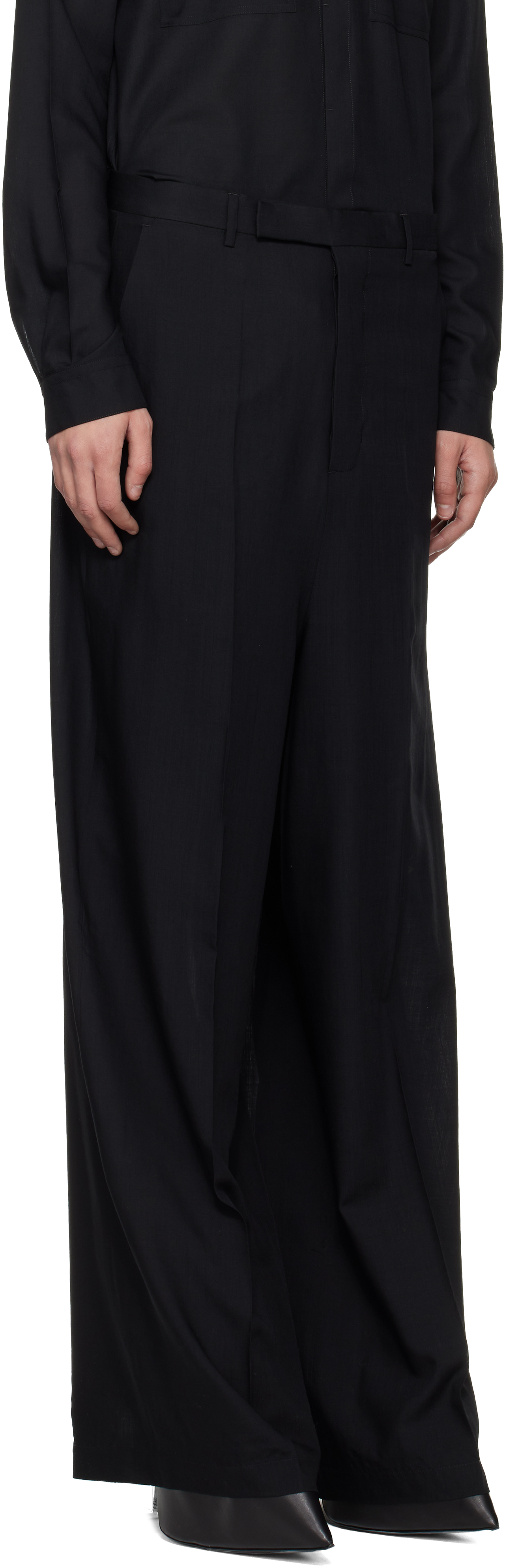 Black Temple Tailored Firbanks Trousers