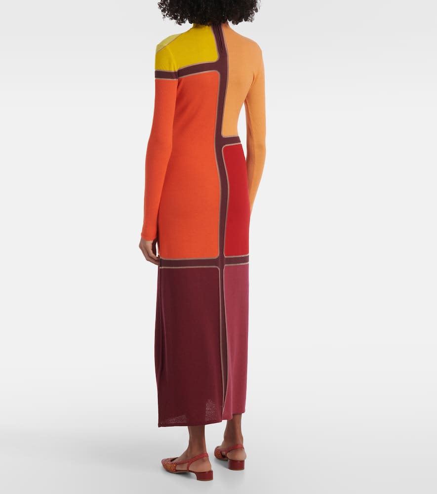 Apollonis wool and cashmere maxi dress