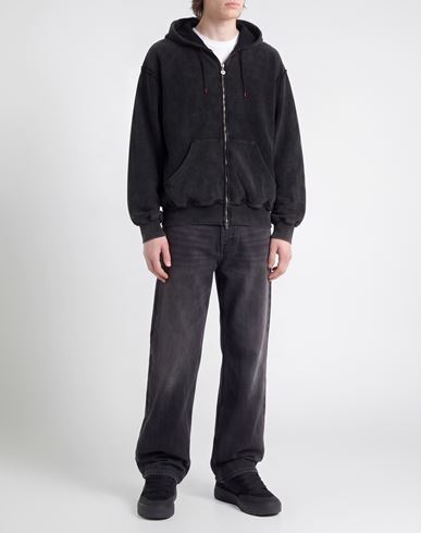 Man Sweatshirt Charcoal Size M Cotton