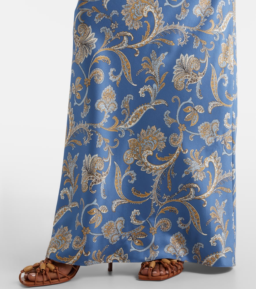 Ember printed silk-blend maxi dress