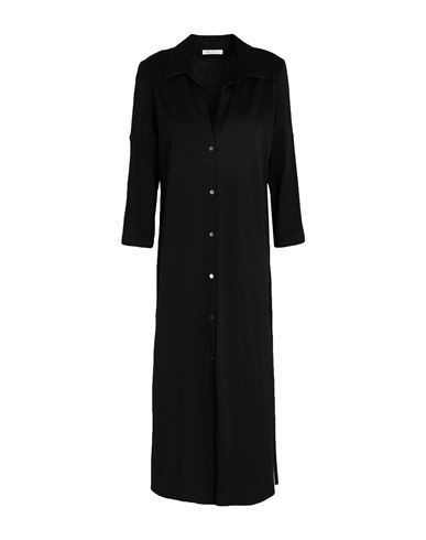 Woman Midi dress Black Size XL Cotton