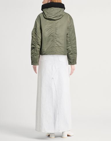 Woman Jacket Military green Size S Nylon