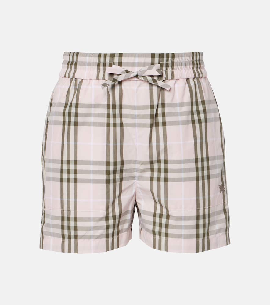 Check cotton shorts