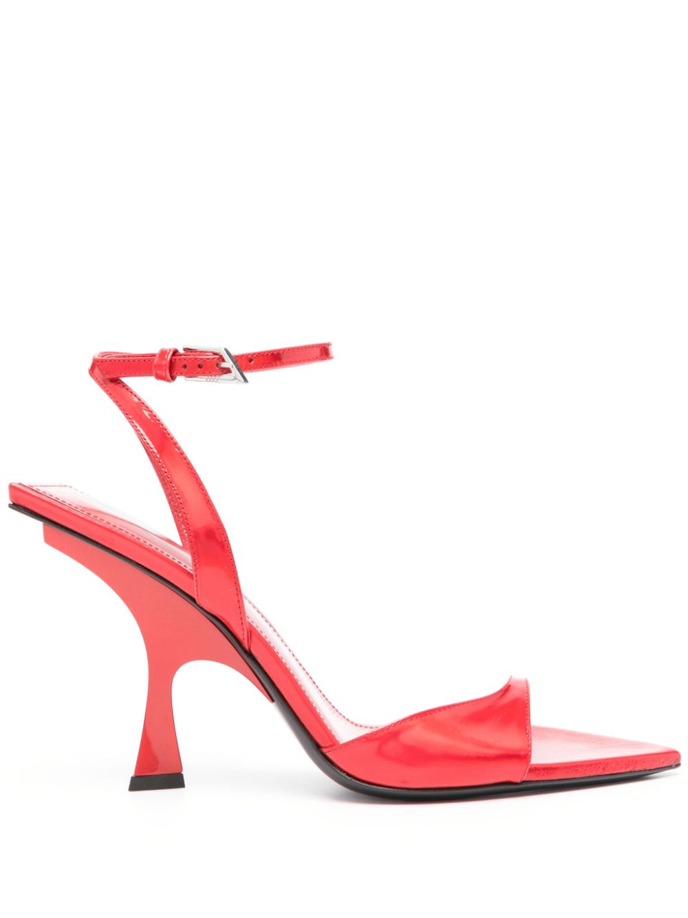 GG 95mm mismatched sandals - Red