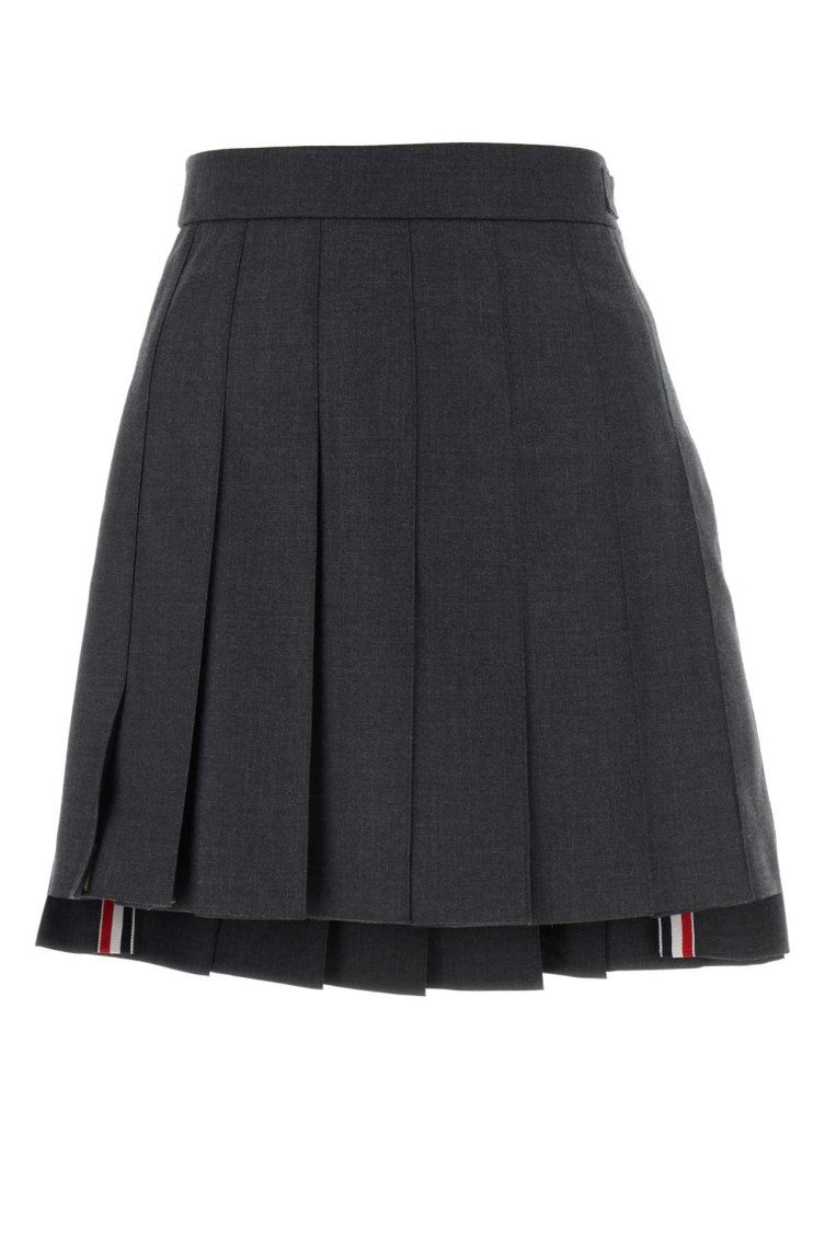 Pleated mini skirt