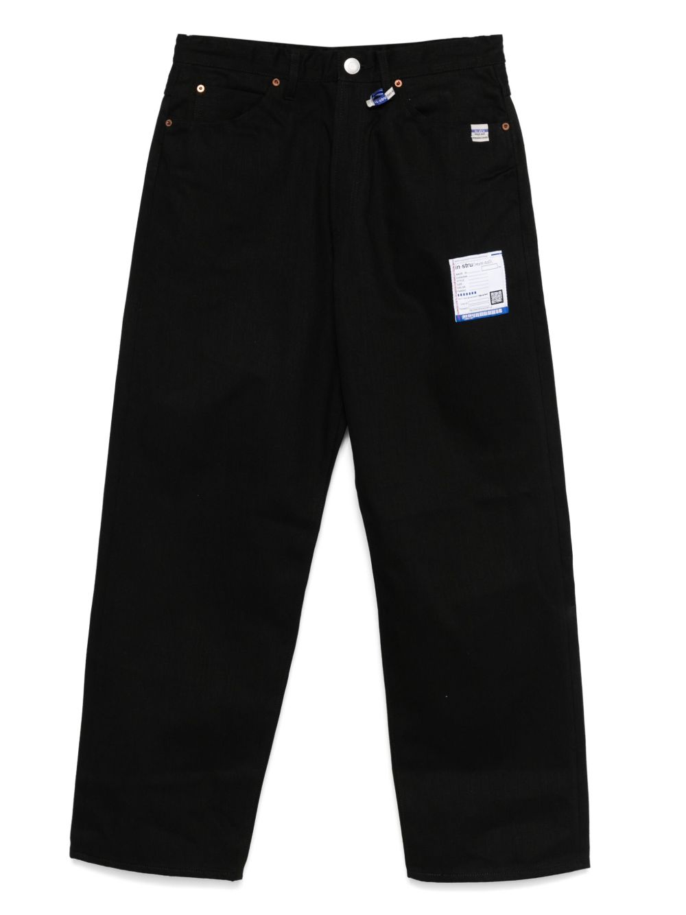 Logo-patch trousers - Black