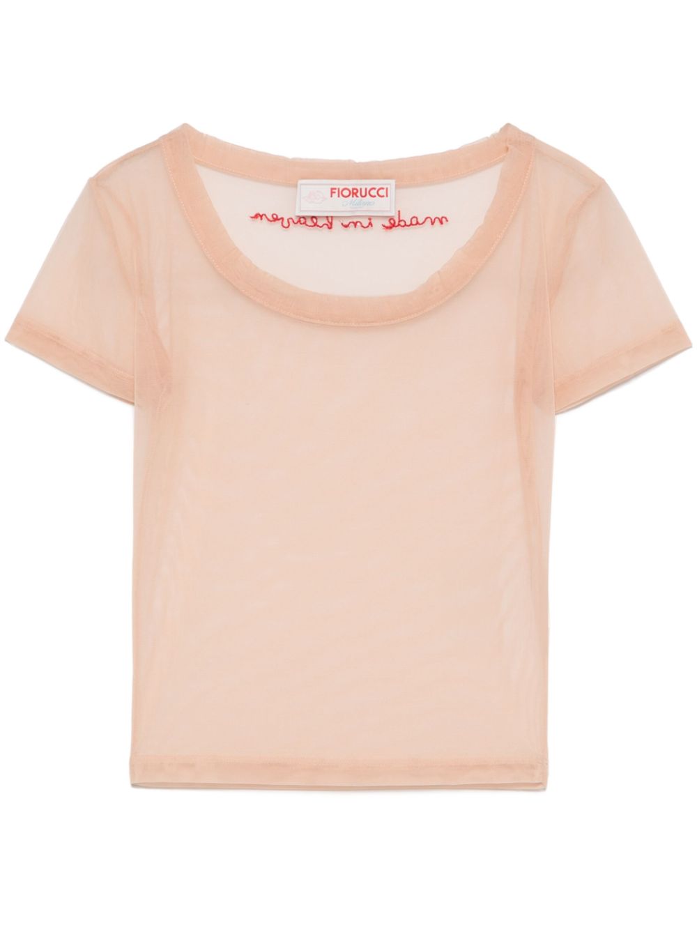 Tulle crop top - Neutrals