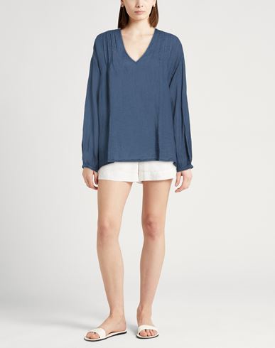 Woman Top Navy Size M Linen