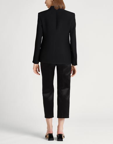 Woman Blazer Black Size 6 Wool, Silk, Viscose