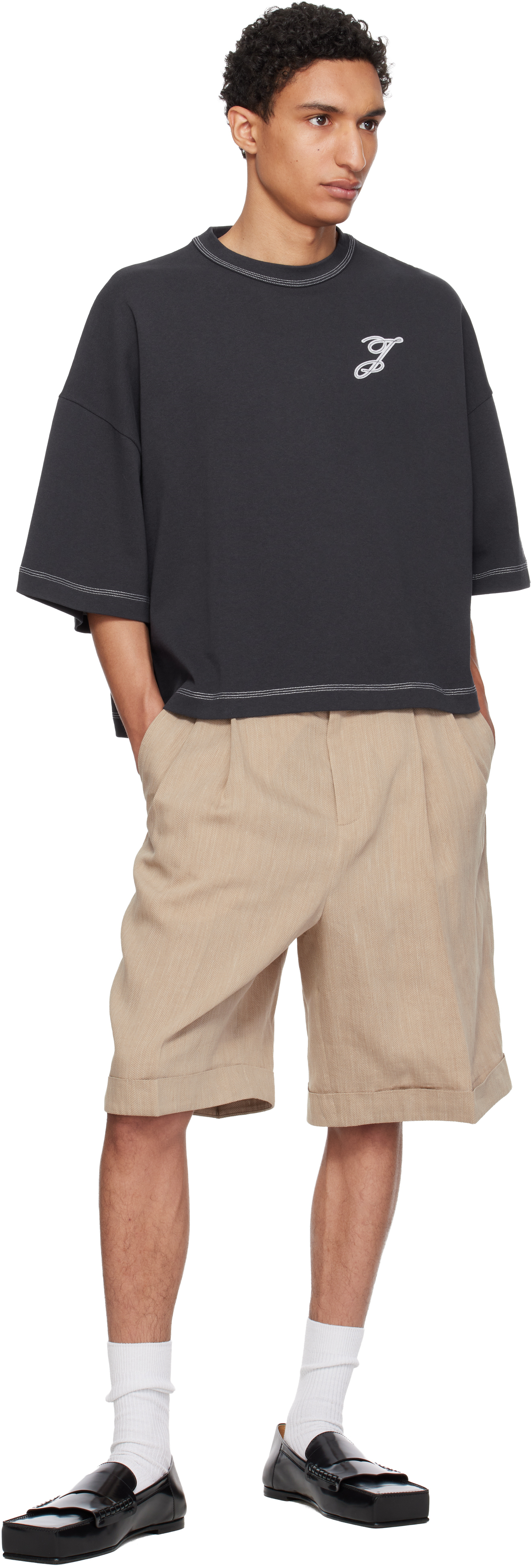 Navy 'The Letro' T-shirt