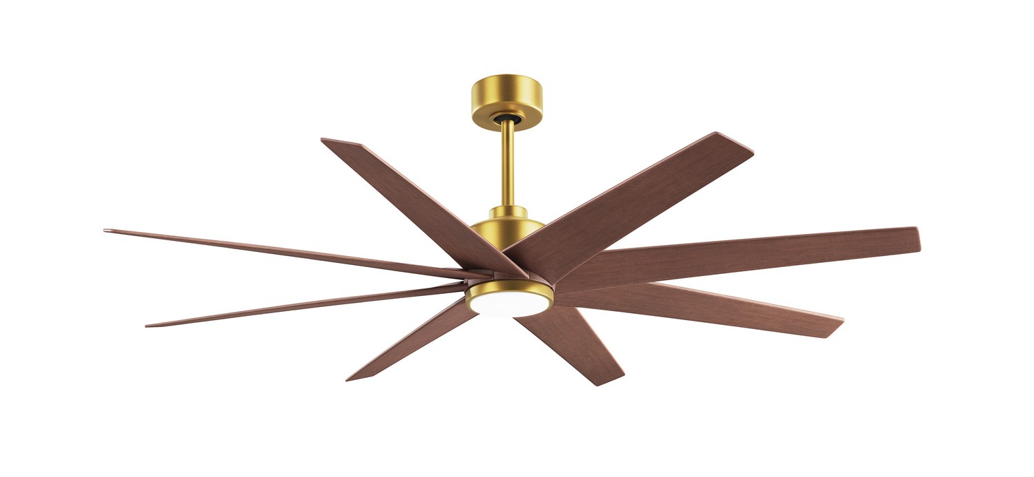 Brushed Brass 64" Ceiling Fan from the Ariella-LK Collection