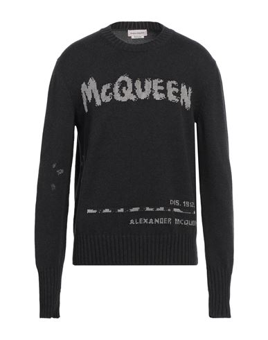 Man Sweater Charcoal Size L Cotton, Viscose