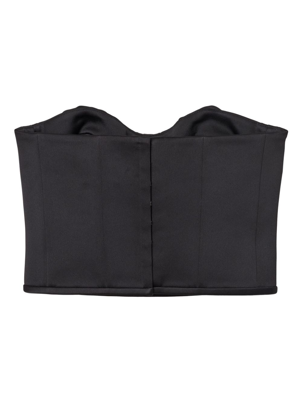 The Duchess Satin Rose corset - Black