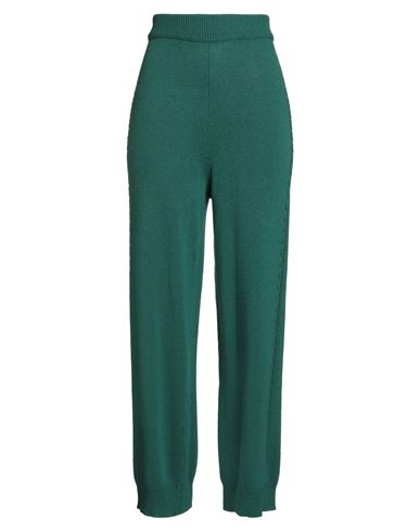 Woman Pants Green Size 6 Merino Wool, Viscose, Polyamide, Cashmere