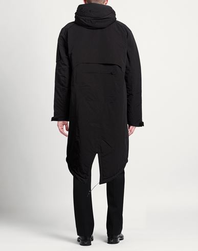 Man Coat Black Size 40 Polyamide