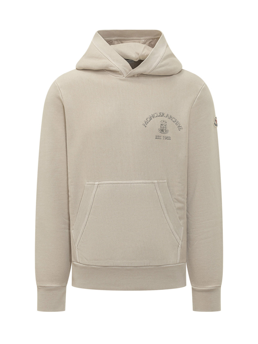 Brown Logo Hood Sweatshirt