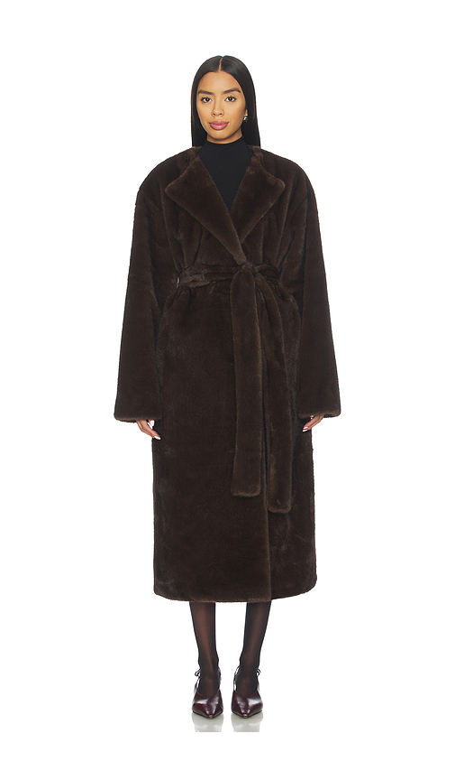 EAVES x Coco Dagna Coat in Brown