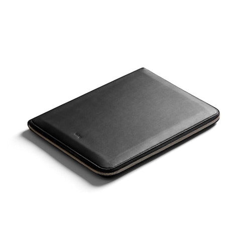 Work Folio Premium A4 Leather Compendium Black