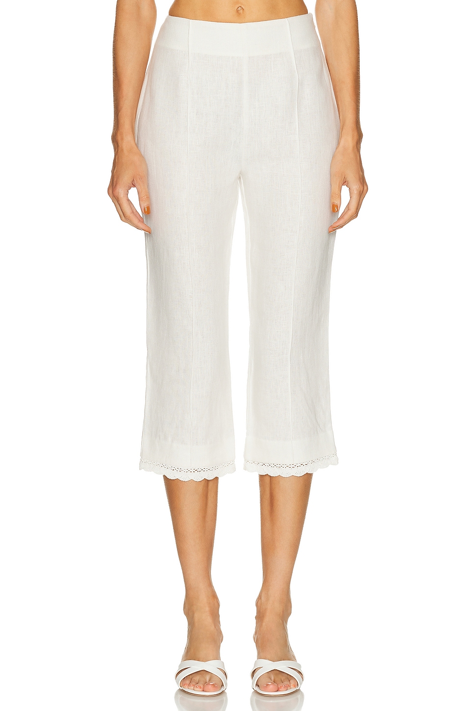 Posse Effi Capri Pant in Cream - Cream. XS also in L