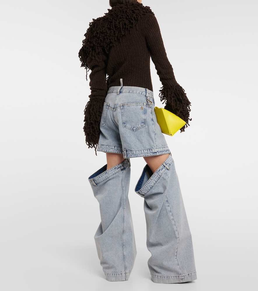 Low-rise wide-leg jeans