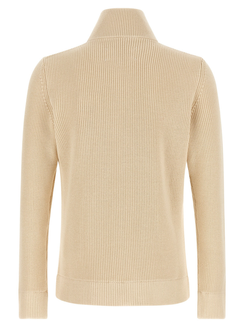 Maison Margiela - cardigan high collar long sleeves ribbed
