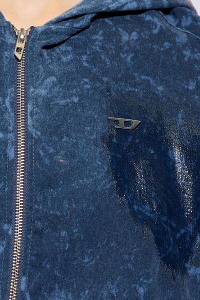 Diesel S-Mika Zipped Drop Shoulder Hoodie