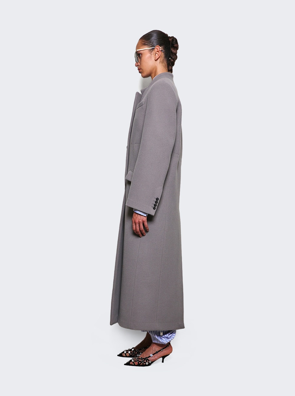Single-breasted coat - Black