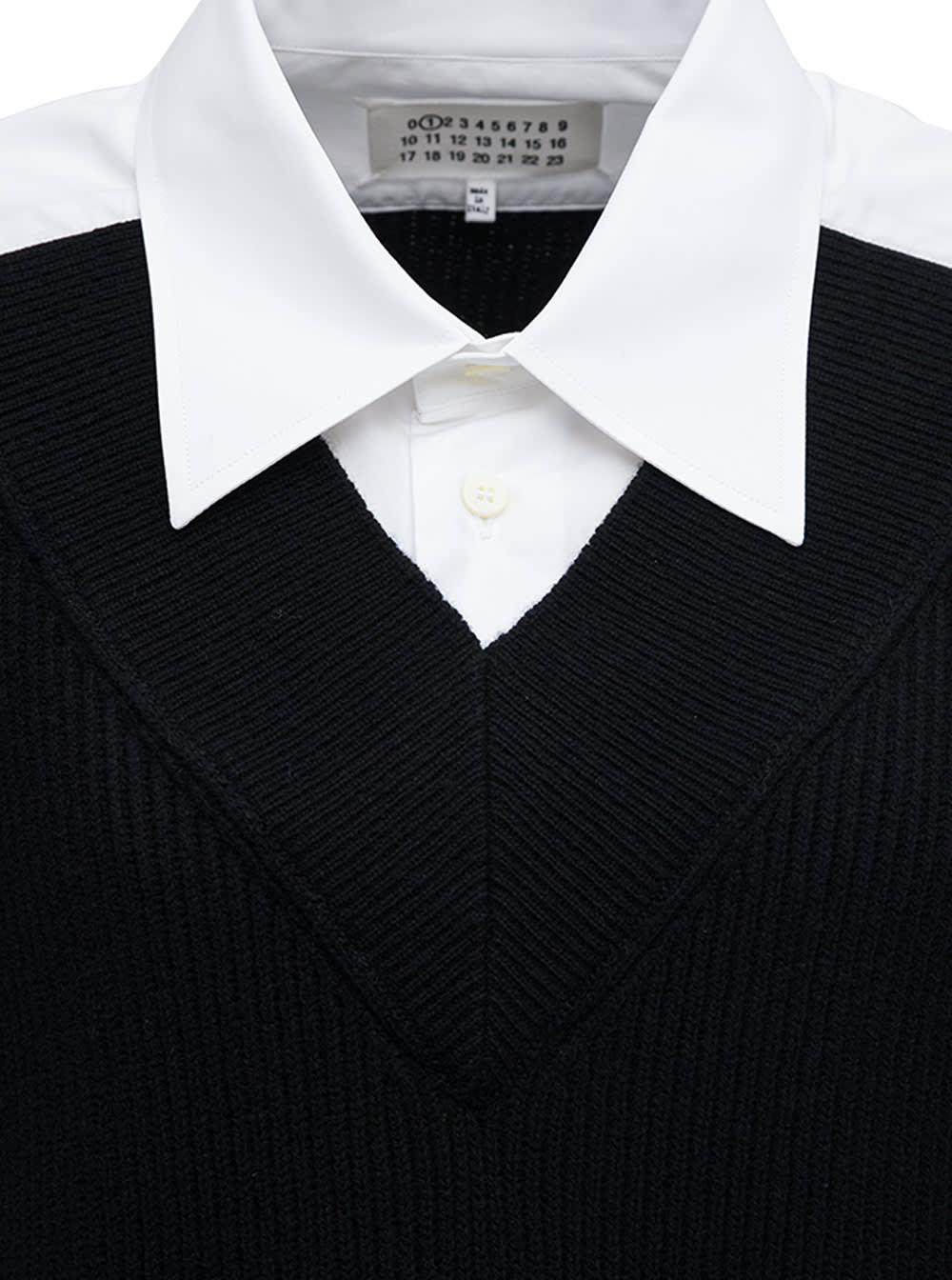 Panelled shirt dress