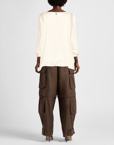 Woman Top Ivory Size 6 Viscose, Elastane