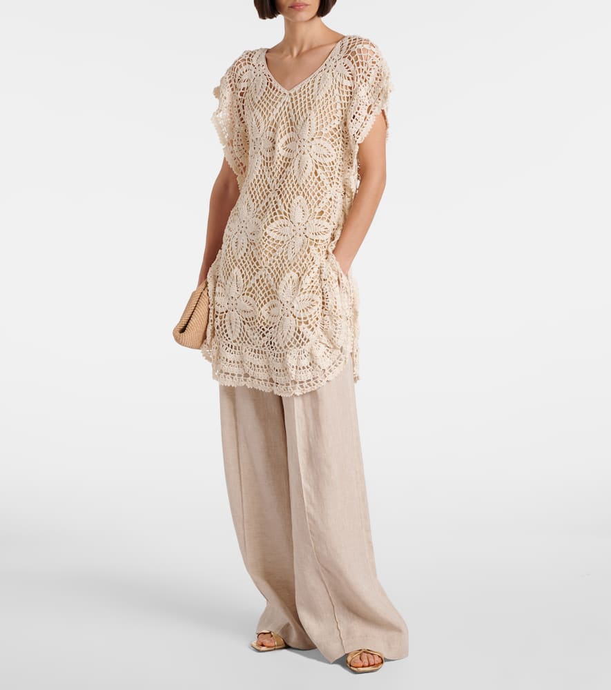 Crochet cotton beach dress