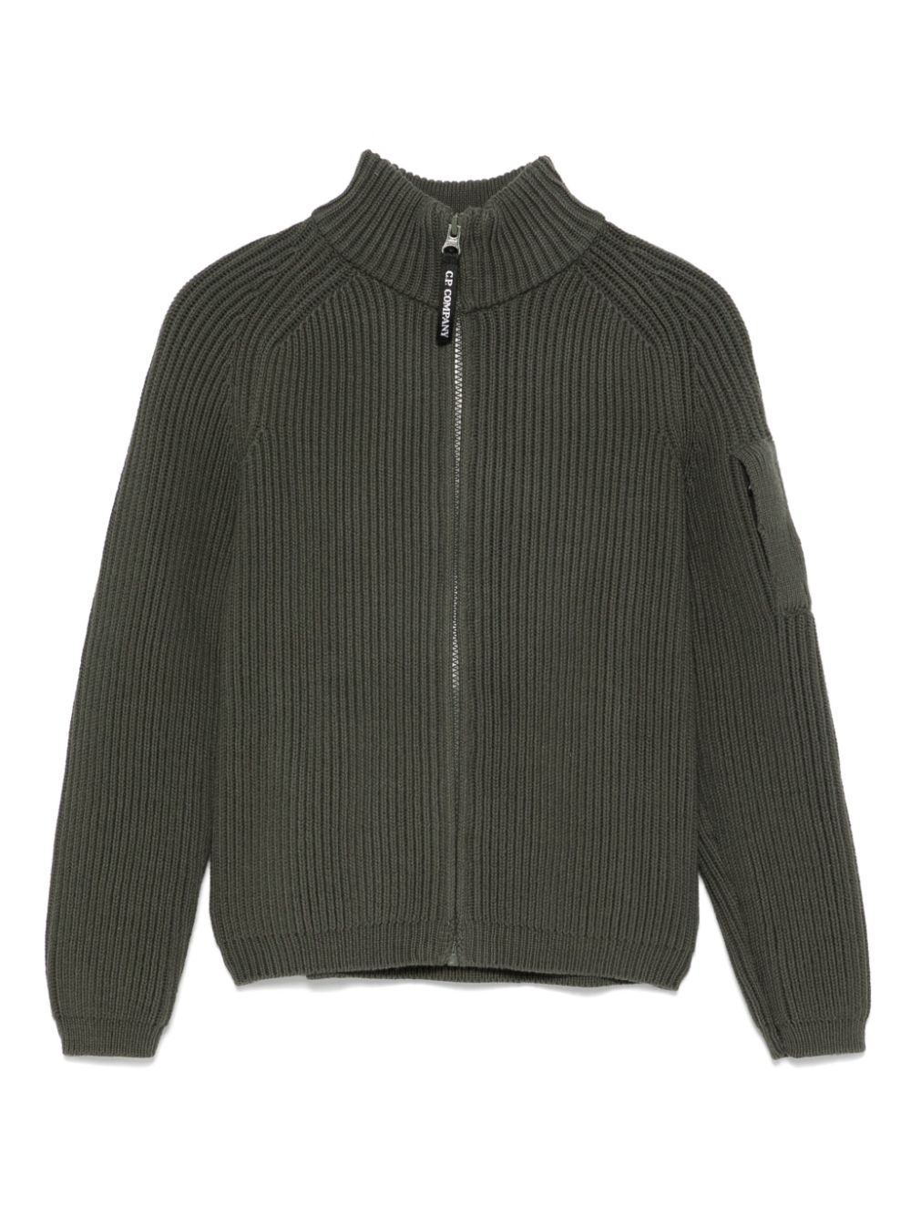 Lens-detail cardigan - White