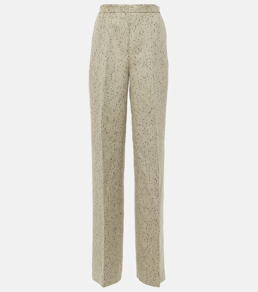 Laski hemp-blend wide-leg pants