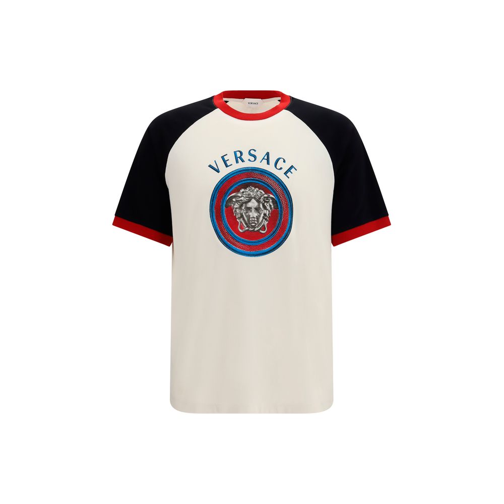 Medusa Logo Cotton T-Shirt — White