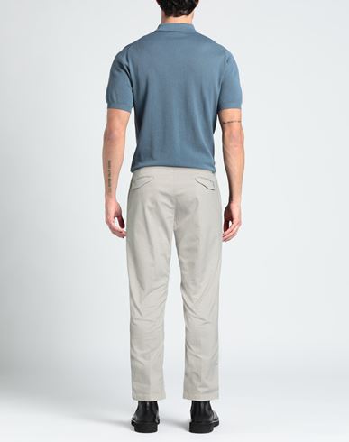 Man Pants Light grey Size 34 Cotton, Elastane