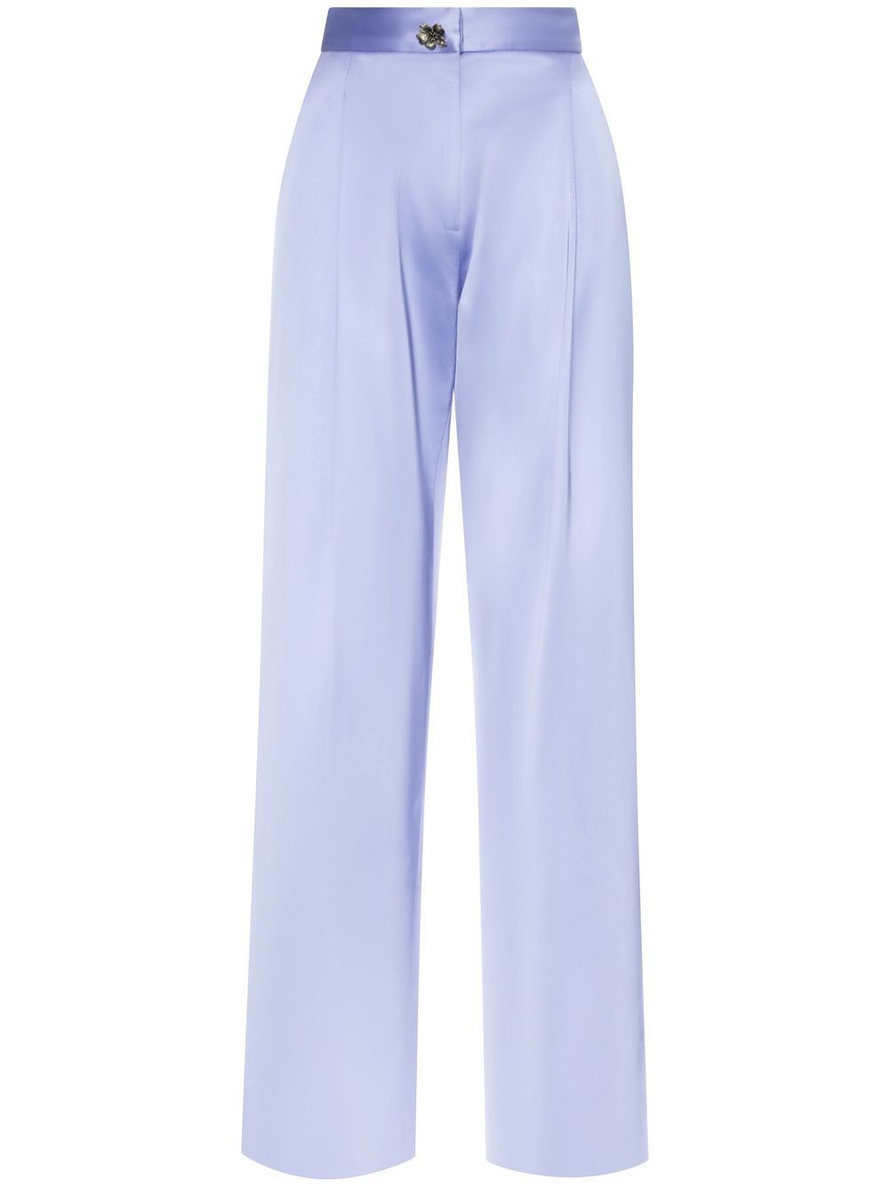Straight-leg tailored trousers - Blue